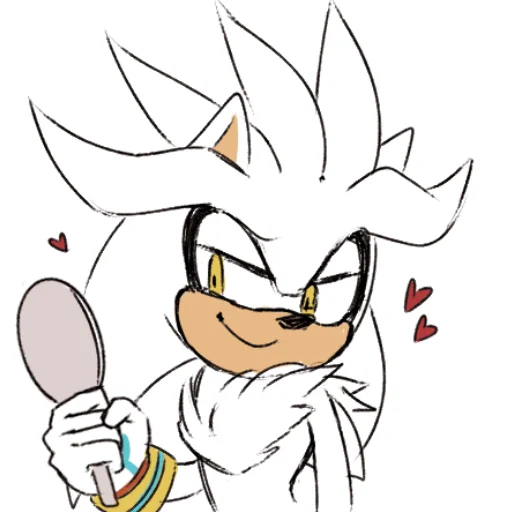 ☺️ Стикер «Silver the hedgehog Еж Сильвер» для Telegram