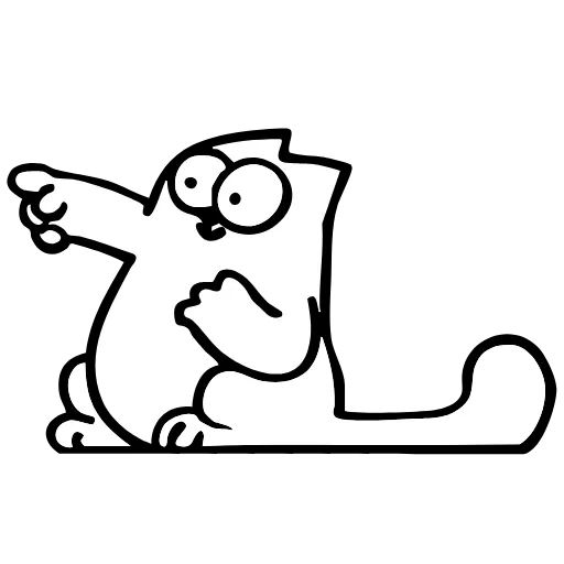 ☝ Эмодзи «Simons Cat» для Telegram