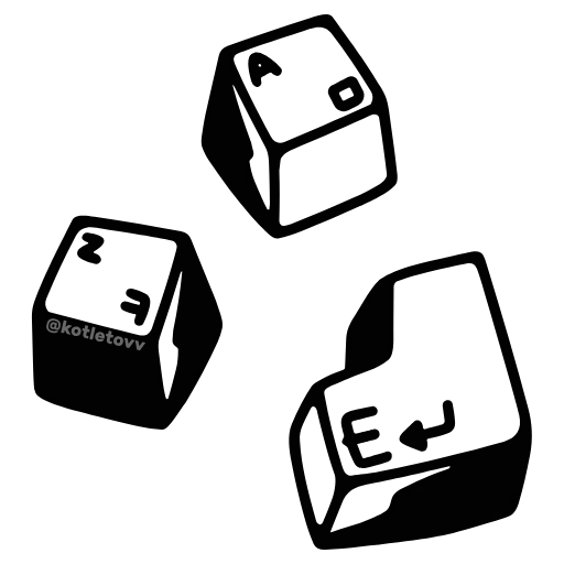 ⌨️ Эмодзи «𝖘𝖎𝖓𝖓𝖊𝖗» для Telegram