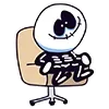 Стикерпак Скелетик для Telegram