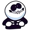 😊 Эмодзи «Скелетик» для Telegram