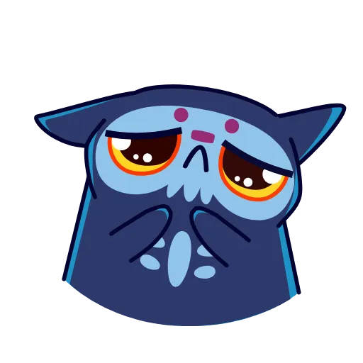 🥺 Эмодзи «Skull Cat» для Telegram