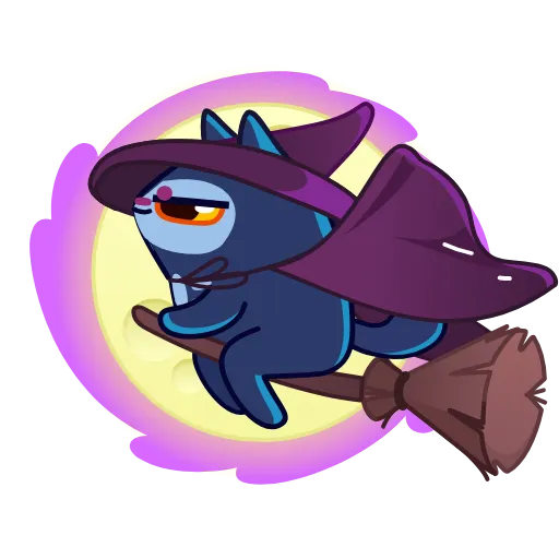 🏃 Эмодзи «Skull Cat» для Telegram