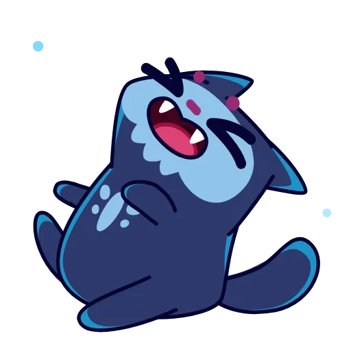 Стикерпак Skull Cat для Telegram