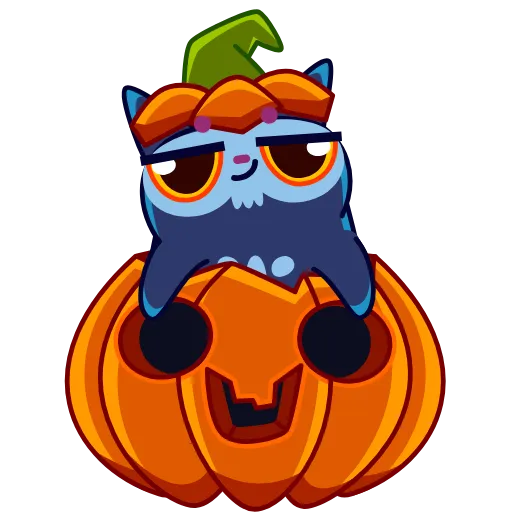 🎃 Эмодзи «Skull Cat» для Telegram