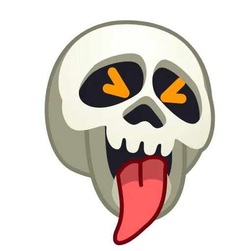 😝 Эмодзи «Skull Emoji» для Telegram
