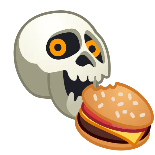 🍔 Эмодзи «Skull Emoji» для Telegram