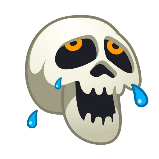 😂 Эмодзи «Skull Emoji» для Telegram