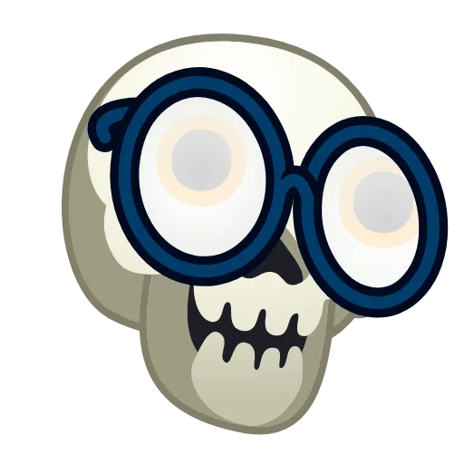 🤓 Эмодзи «Skull Emoji» для Telegram