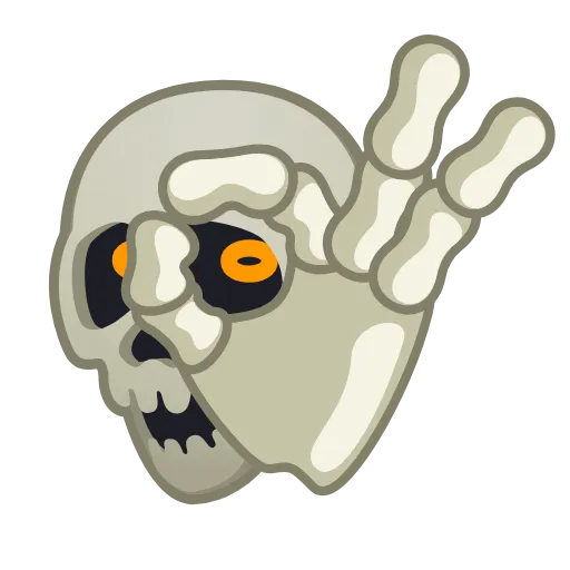 👌 Эмодзи «Skull Emoji» для Telegram