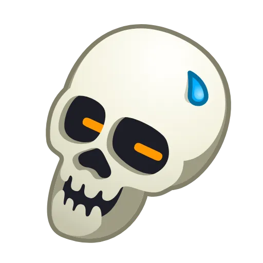 😅 Эмодзи «Skull Emoji» для Telegram