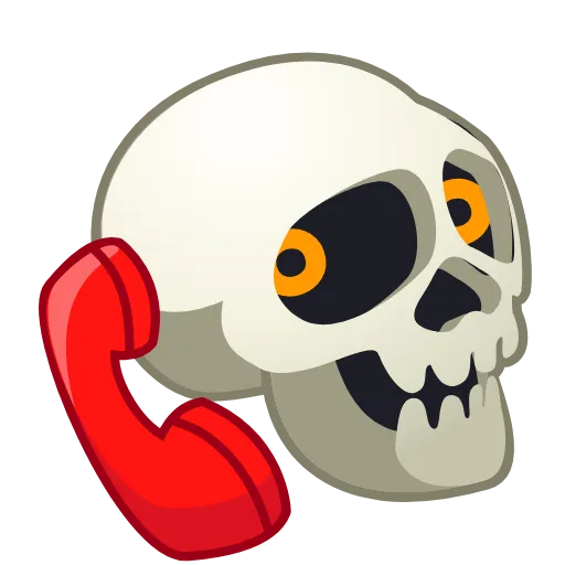 📞 Эмодзи «Skull Emoji» для Telegram