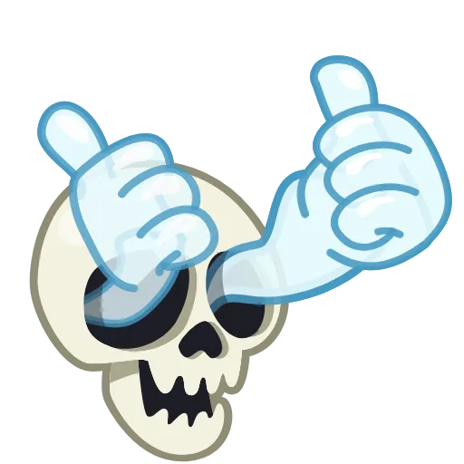 👍 Стикер «Skull Emoji Pack» для Telegram