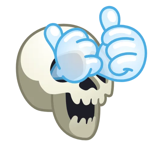 👍 Стикер «Skull Emoji Pack» для Telegram