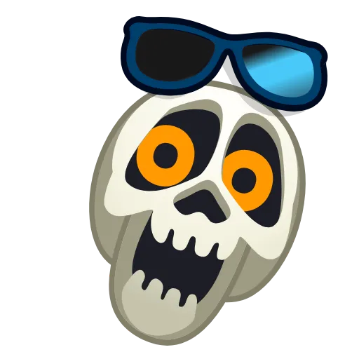 😎 Стикер «Skull Emoji Pack» для Telegram