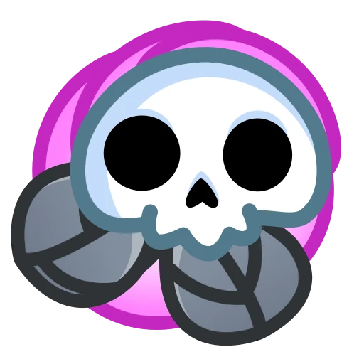 💀 Стикер «Skull Flower» для Telegram