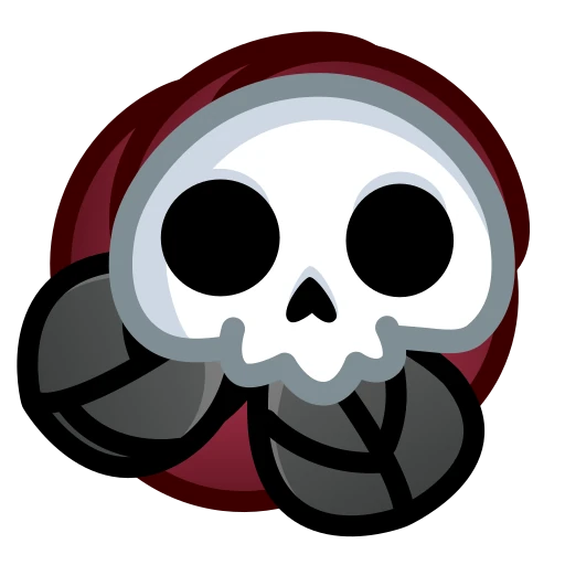 💀 Стикер «Skull Flower» для Telegram