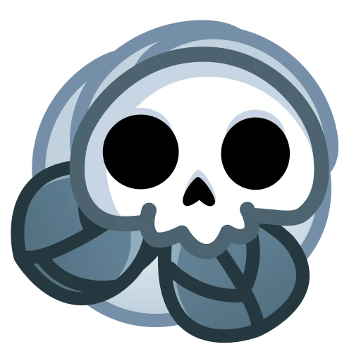 💀 Стикер «Skull Flower» для Telegram