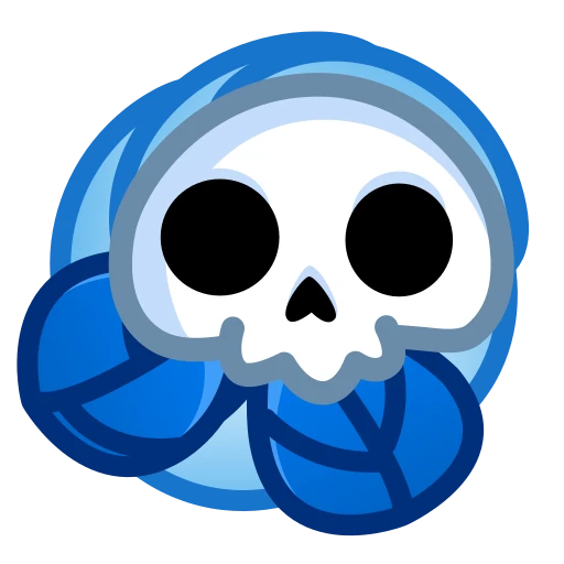💀 Стикер «Skull Flower» для Telegram