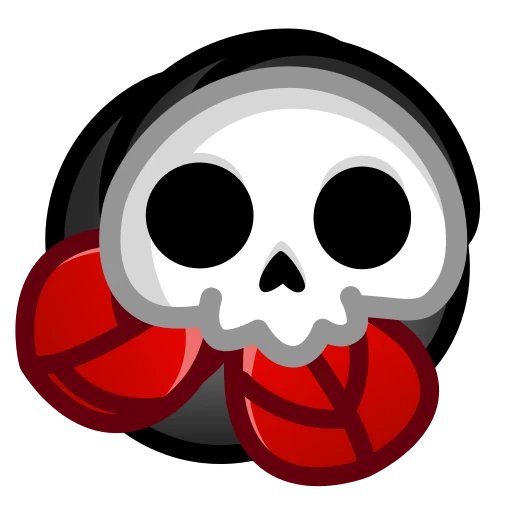 💀 Стикер «Skull Flower» для Telegram