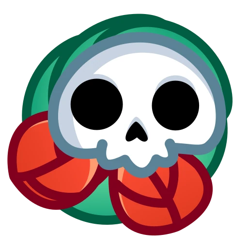 💀 Стикер «Skull Flower» для Telegram