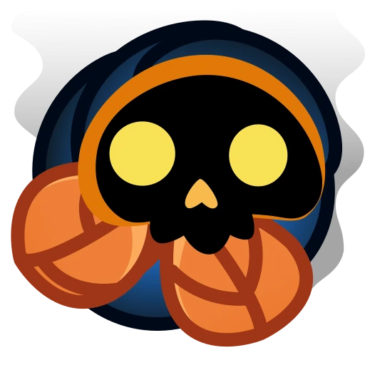 💀 Стикер «Skull Flower» для Telegram