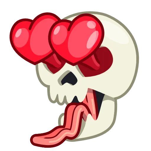 😍 Эмодзи «Skull Stickers» для Telegram