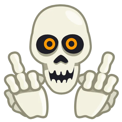 🖕 Эмодзи «Skull Stickers» для Telegram
