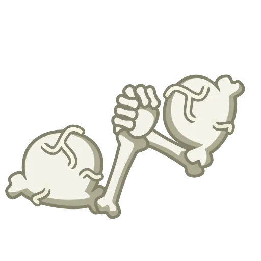 🤝 Эмодзи «Skull Stickers» для Telegram