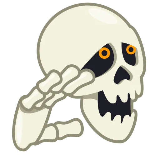 🤪 Эмодзи «Skull Stickers» для Telegram