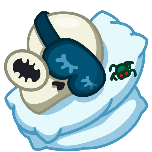 😴 Эмодзи «Skull Stickers» для Telegram