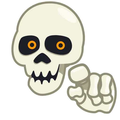 👊 Эмодзи «Skull Stickers» для Telegram