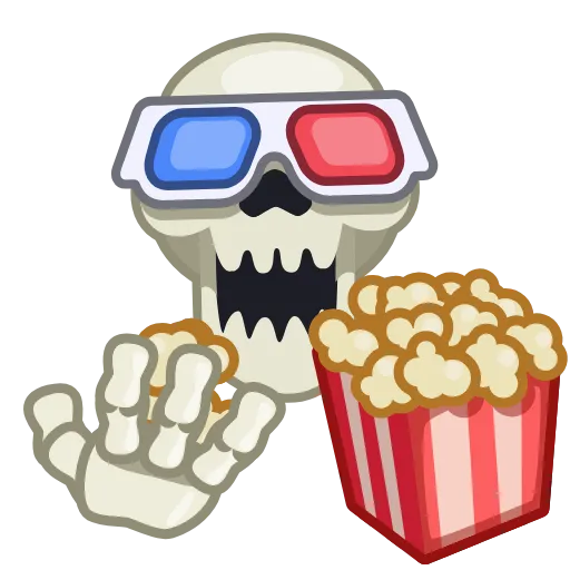 🍿 Эмодзи «Skull Stickers» для Telegram