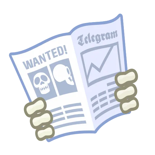 🤓 Эмодзи «Skull Stickers» для Telegram