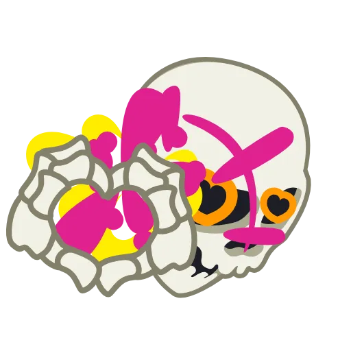 🫶 Эмодзи «Skull Stickers» для Telegram