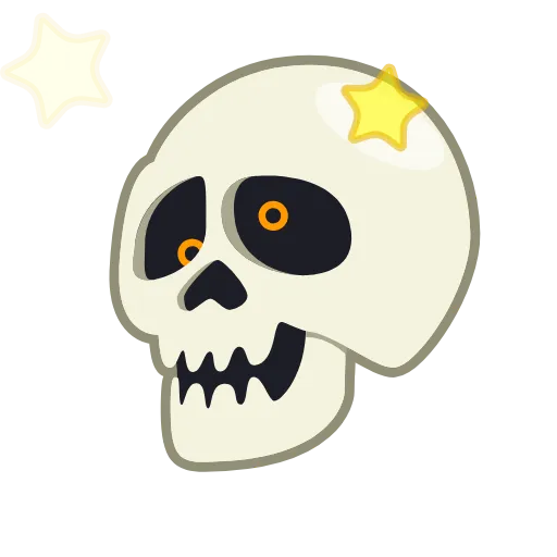 😵‍💫 Эмодзи «Skull Stickers» для Telegram