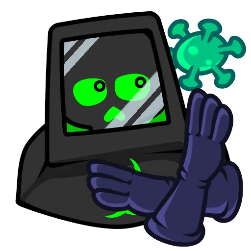 😷 Эмодзи «Skull Toxic» для Telegram
