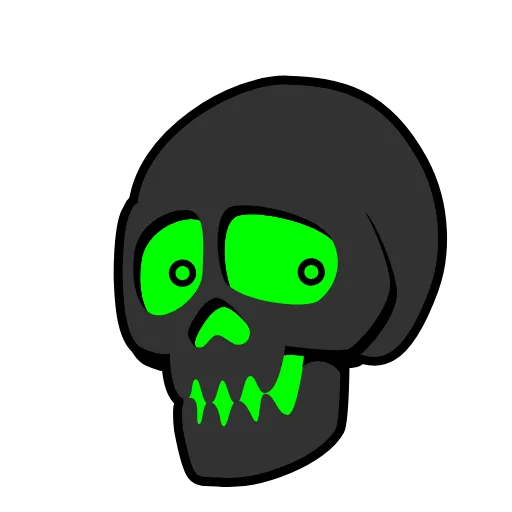 😘 Эмодзи «Skull Toxic» для Telegram