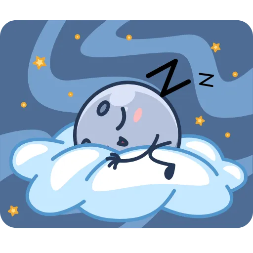 😴 Стикер «Небесная парочка» для Telegram