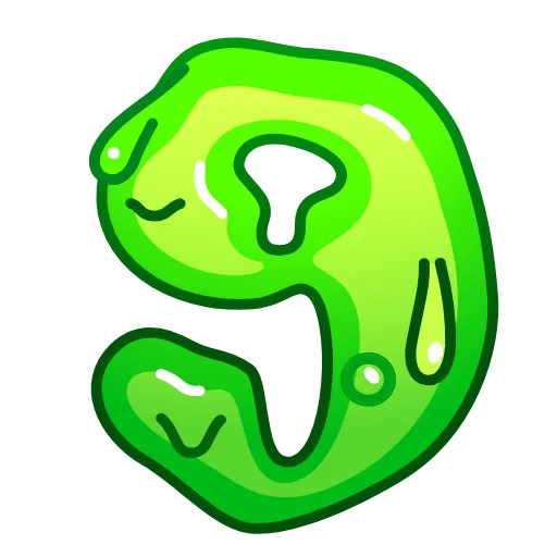 9️⃣ Эмодзи «Slime Font Emoji» для Telegram