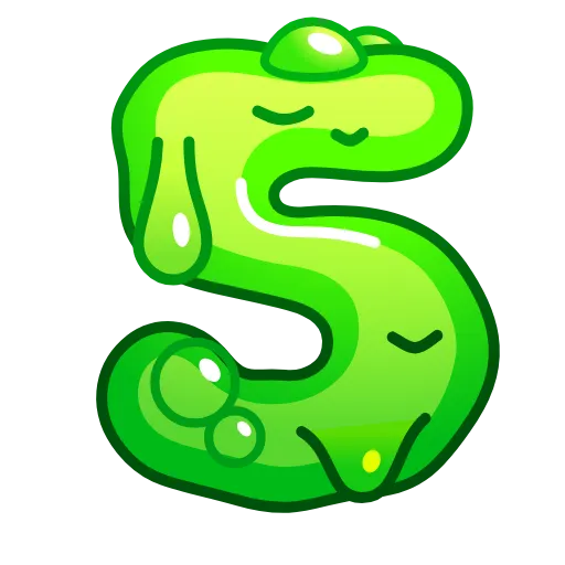 5️⃣ Эмодзи «Slime Font Emoji» для Telegram