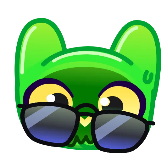 😎 Эмодзи «Slippery Cat Emoji» для Telegram