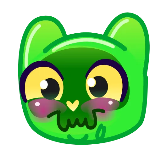☺️ Эмодзи «Slippery Cat Emoji» для Telegram