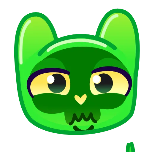 ⛔️ Эмодзи «Slippery Cat Emoji» для Telegram