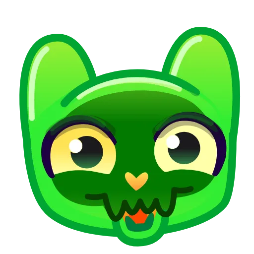 Эмодзи Slippery Cat Emoji для Telegram — скачать