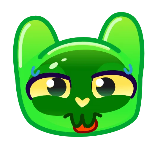 👅 Эмодзи «Slippery Cat Emoji» для Telegram