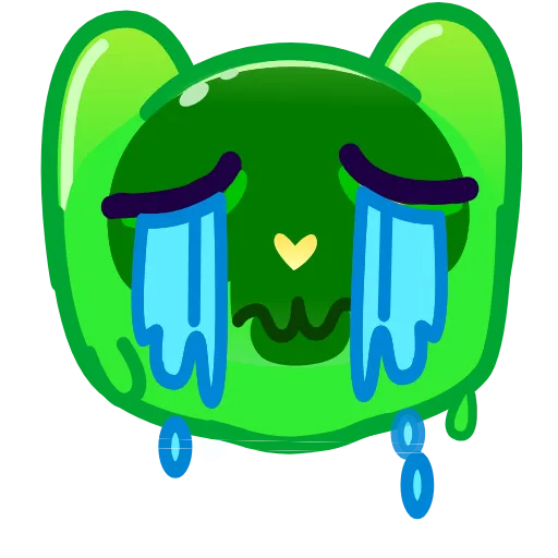 😭 Эмодзи «Slippery Cat Emoji» для Telegram