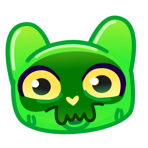😉 Эмодзи «Slippery Cat Emoji» для Telegram