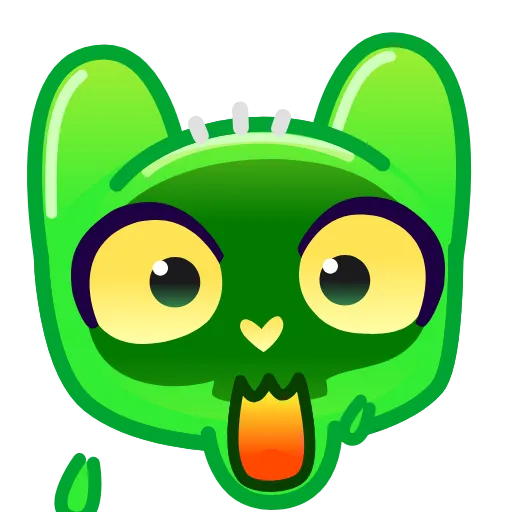 😲 Эмодзи «Slippery Cat Emoji» для Telegram