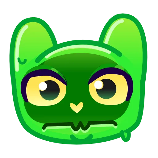 😐 Эмодзи «Slippery Cat Emoji» для Telegram